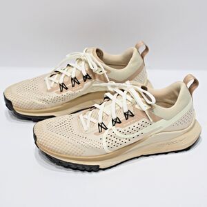 Nike React Trail 4 Pegasus Running Shoes Sneakers Beige Women Size 9 Light Wear